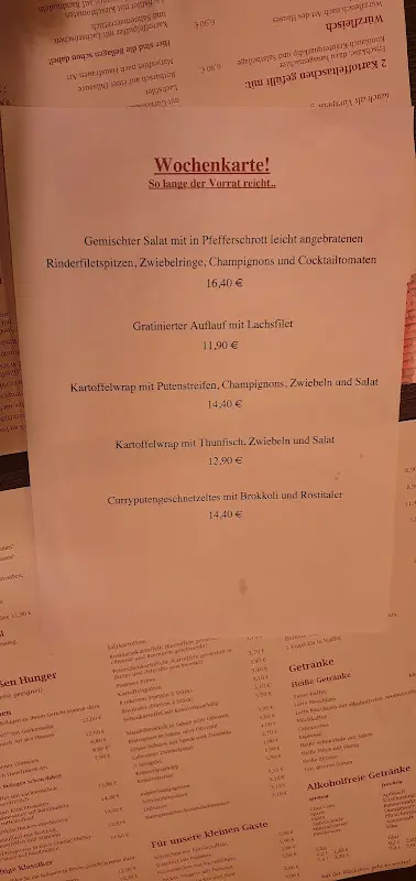 Menu_Gasthaus & Pension 