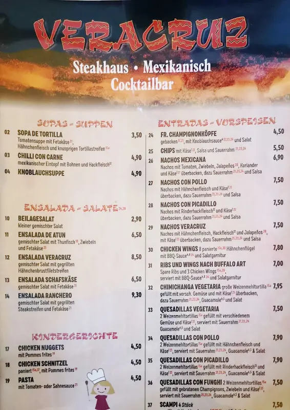 Menu_Steakhaus Veracruz_Michendorf_image_1