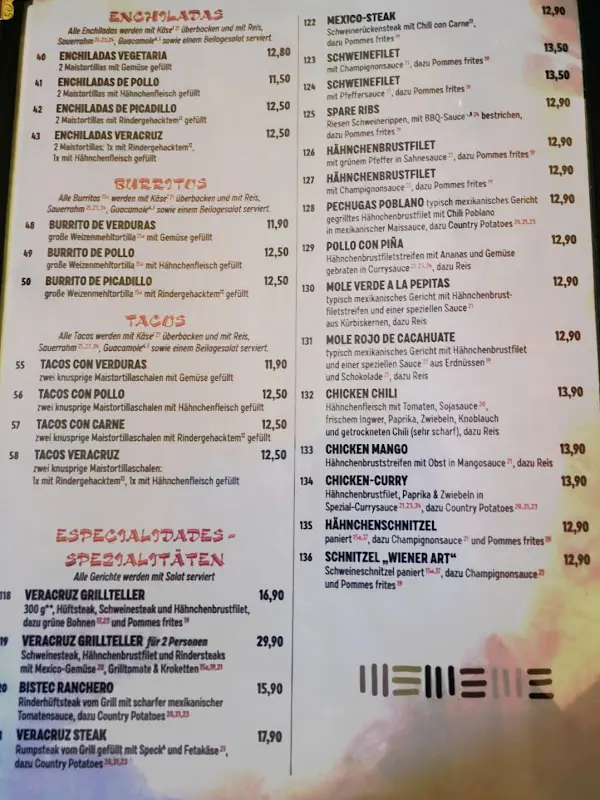 Menu_Steakhaus Veracruz_Michendorf_image_4