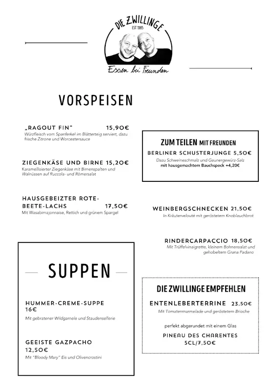 Menu_Die Zwillinge 1983 - Essen bei Freunden_Schwielowsee_image_4