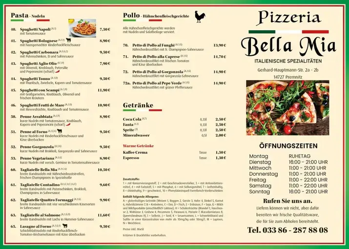 Menu_Pizzeria Bella Mia_Premnitz_image_1