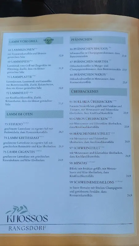 Menü_Restaurant Knossos_Rangsdorf_Bild_2