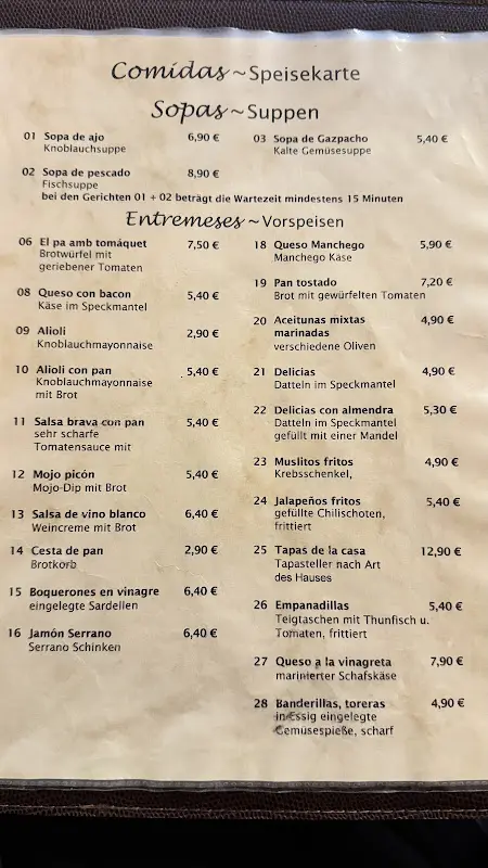 Menu_Tapas-Bar Plettenberg_Plettenberg_image_1