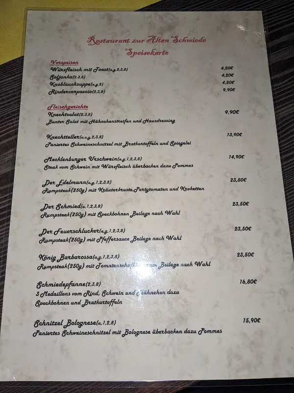 Menu_Zur Alten Schmiede_Rathenow_image_4