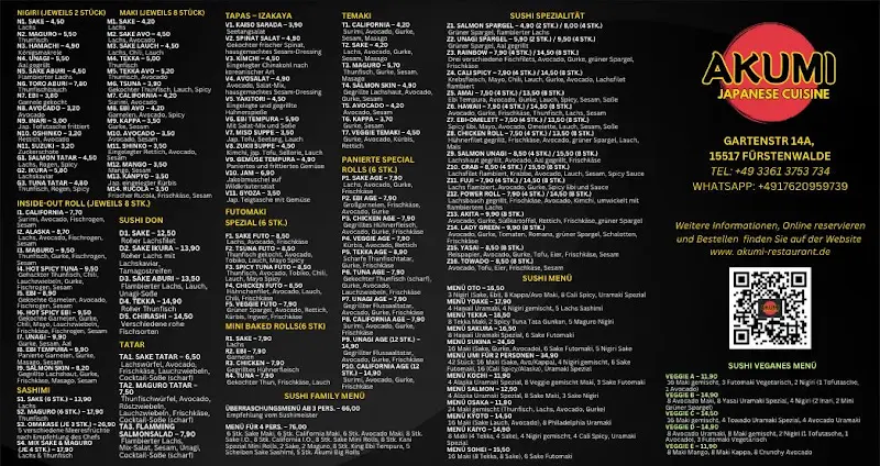 Menu_Akumi Restaurant_Fürstenwalde/Spree_image_1