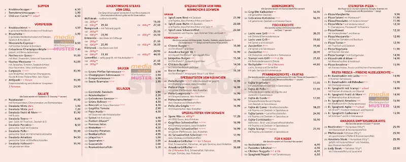 Menu_AMADORA STEAKHOUSE_Fürstenwalde/Spree_immagine_2