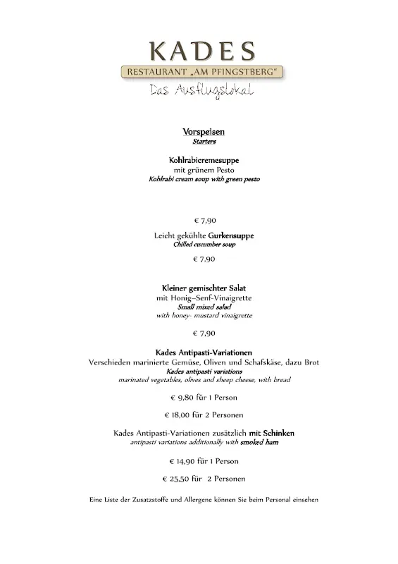 Menu_Kades Restaurant 