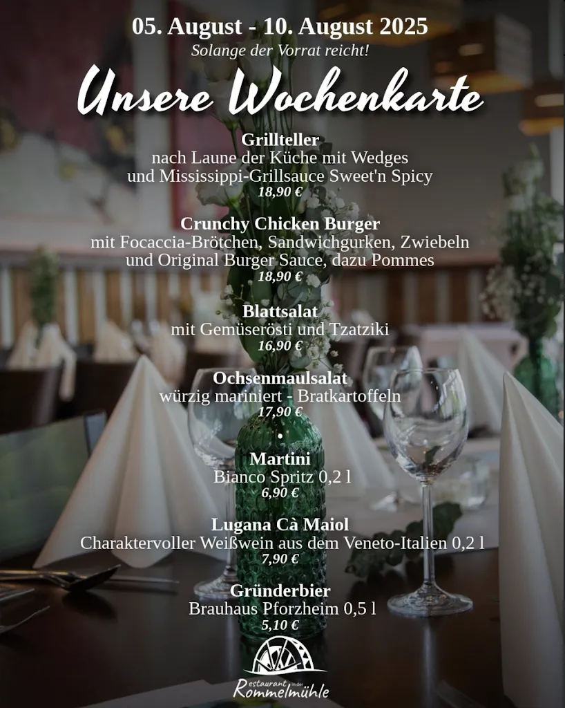 Menu_Restaurant in der Rommelmühle mit Biergarten_Bietigheim-Bissingen_image_3