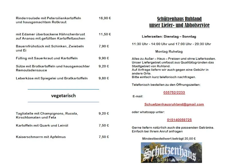Menu_Gaststätte Schützenhaus_Ruhland_image_1