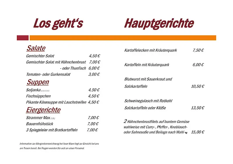 Menu_Gaststätte am See_Rheinsberg_immagine_1