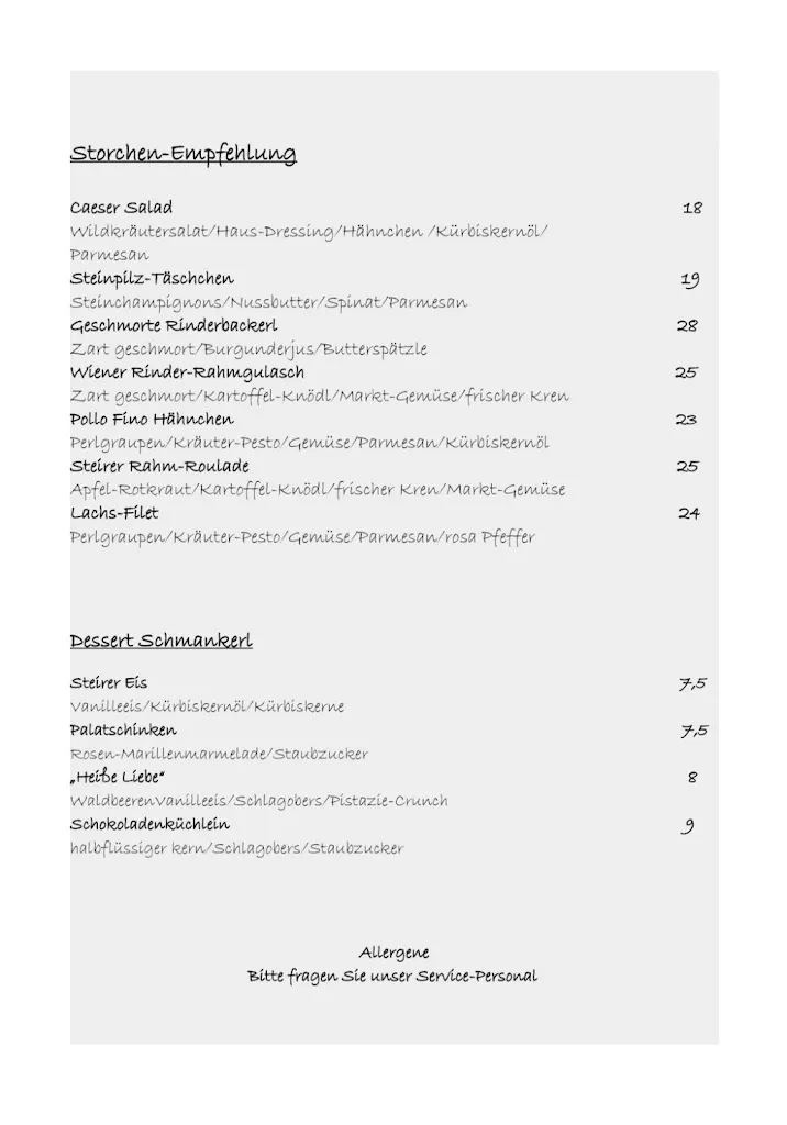 Menu_Gasthaus Storchen_Bietigheim-Bissingen_immagine_2