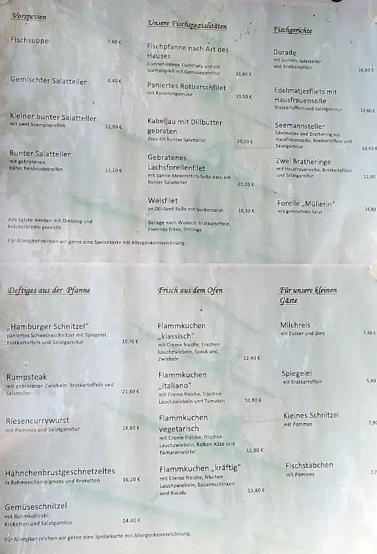 Menu_Hafenrestaurant, Bootsvermietung_Rietz_immagine_1