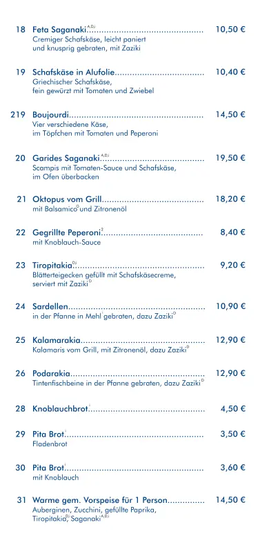 Menu_Restaurant El Greco_Schönborn_image_1