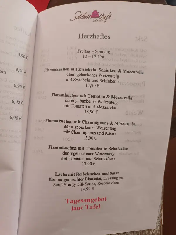 Menu_Schlosscafé Schöneiche_Berlin_immagine_1