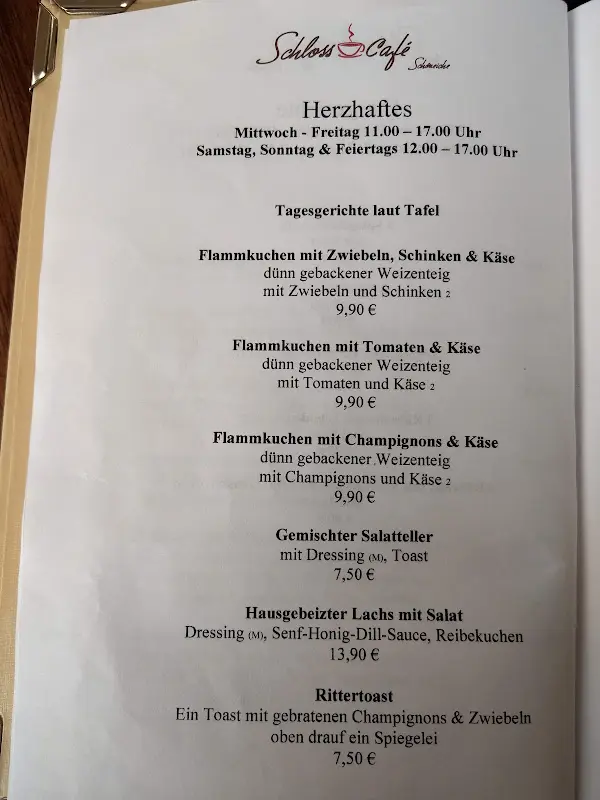 Menu_Schlosscafé Schöneiche_Berlin_immagine_3