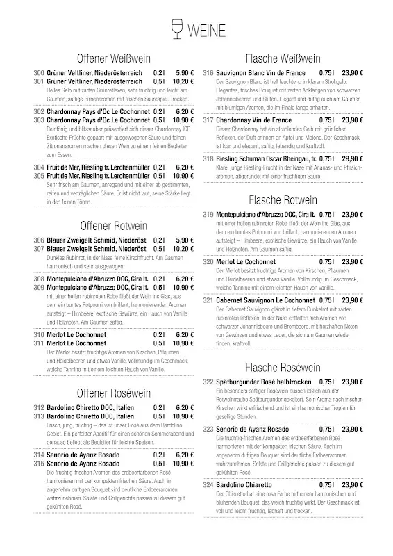 Menu_Restaurant am Wildpark & Seeblick Apartments_Mellensee_immagine_4