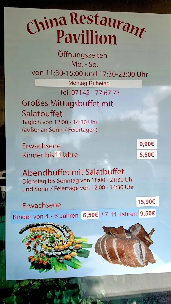 Menü_China-Restaurant Pavillon_Bietigheim-Bissingen_Bild_1