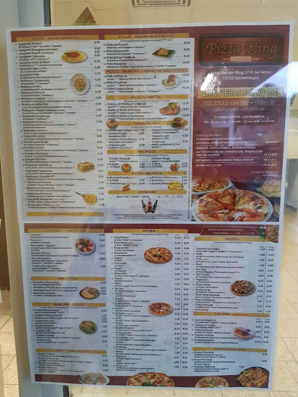 Menu_Pizza King Spreenhagen_Spreenhagen_immagine_1