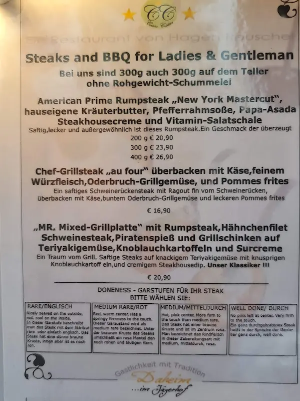 Menu_Gaststätte Jägerhof_Schwedt/Oder_image_1