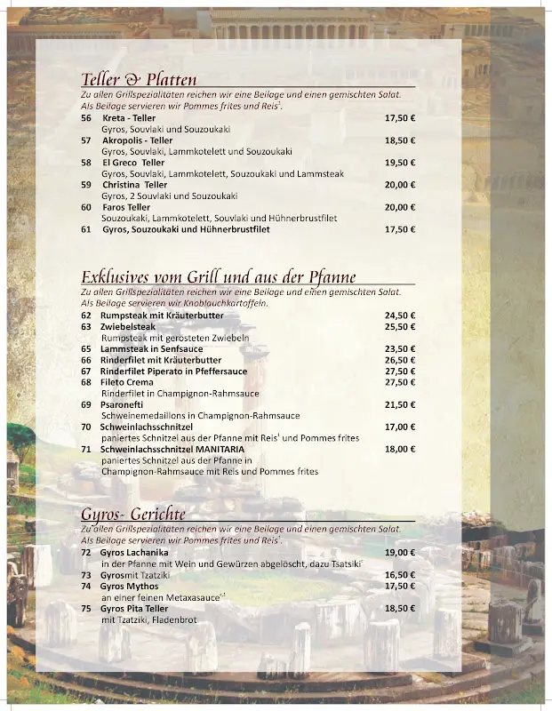 Menu_Restaurante El Greco_Schwedt/Oder_image_2