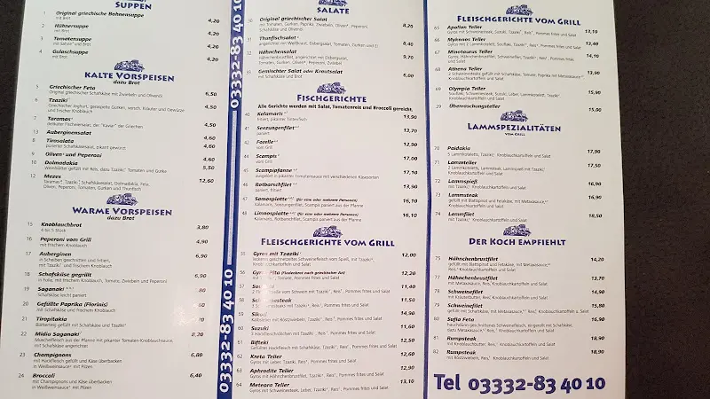 Menu_Restaurant Athen_Schwedt/Oder_immagine_1
