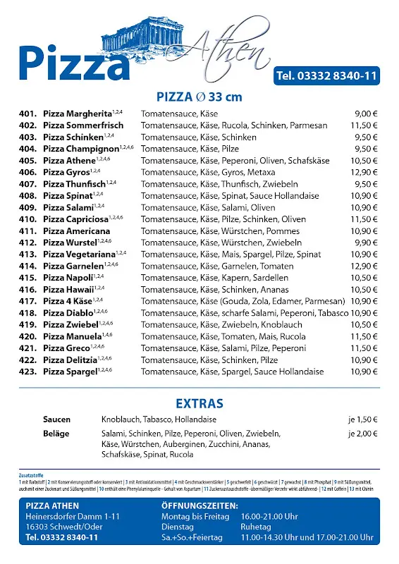 Menu_Restaurant Athen_Schwedt/Oder_immagine_2