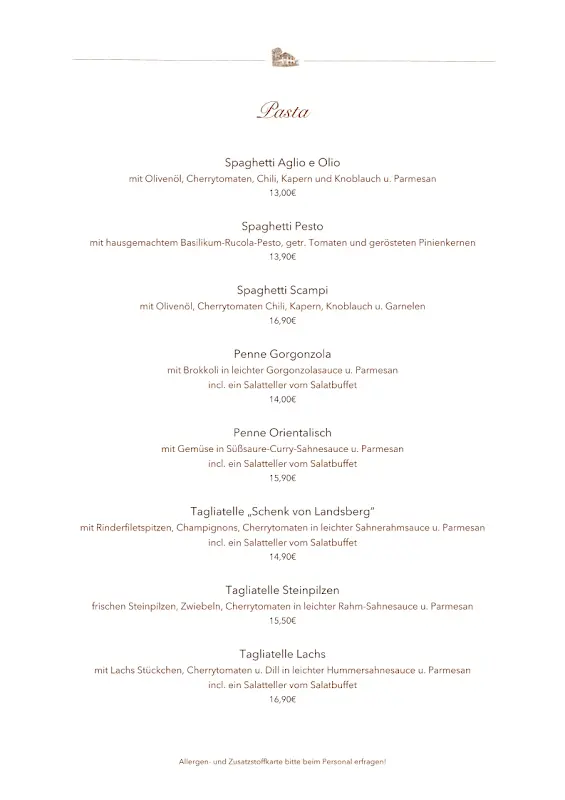 Menu_Hotel & Restaurant Schenk von Landsberg_Teupitz_immagine_4