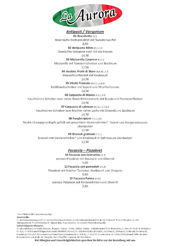Menu_La Aurora_Treuenbrietzen_image_1