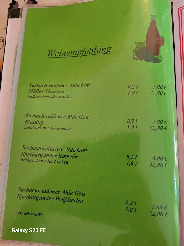 Menu_Fritz Löwa Gaststätte Zum goldenen Stern_Vetschau/Spreewald_image_2