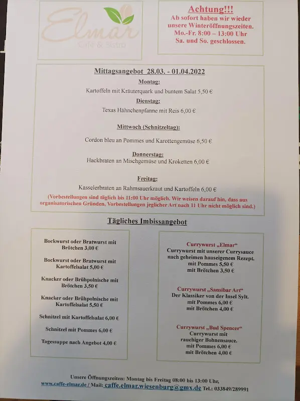 Menu_Elmar's Bistro_Wiesenburg/Mark_image_1