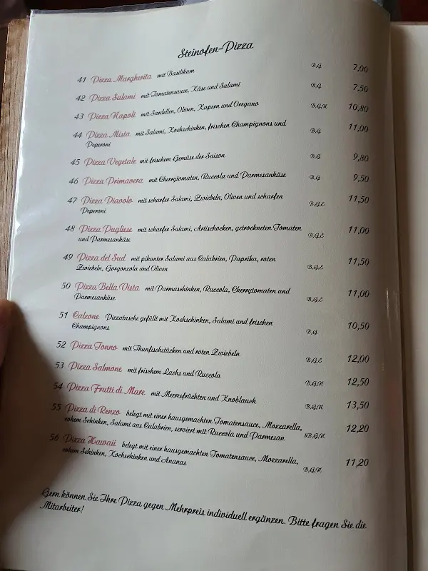 Menu_Ristorante Pizzeria & Eiscafe Bellavista_Wusterwitz_image_3