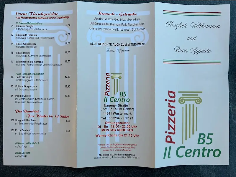 Menu_Il Centro B5_Wustermark_image_2
