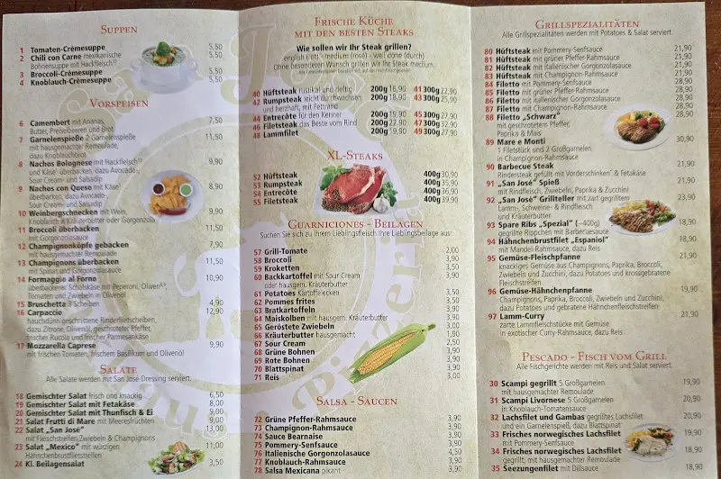 Steakhaus Pizzeria Cafe' San Jose'_Wustermark_menu_image_1