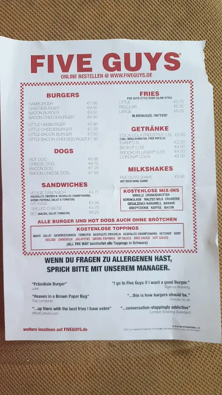 Menu_Five Guys_Wustermark_immagine_4