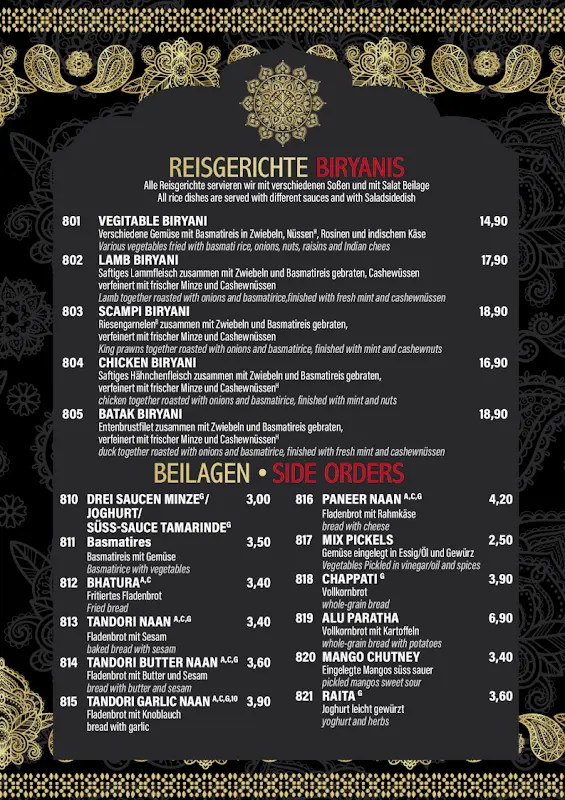 Menu_Indian Taste_Wittstock/Dosse_image_1