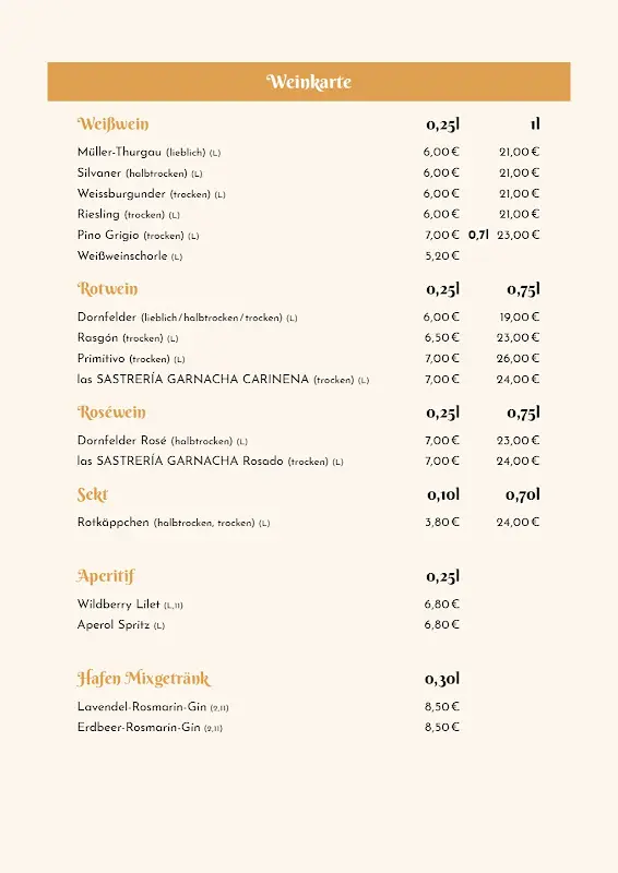 Menu_Gaststätte Am Hafen_Wittenberge_immagine_4