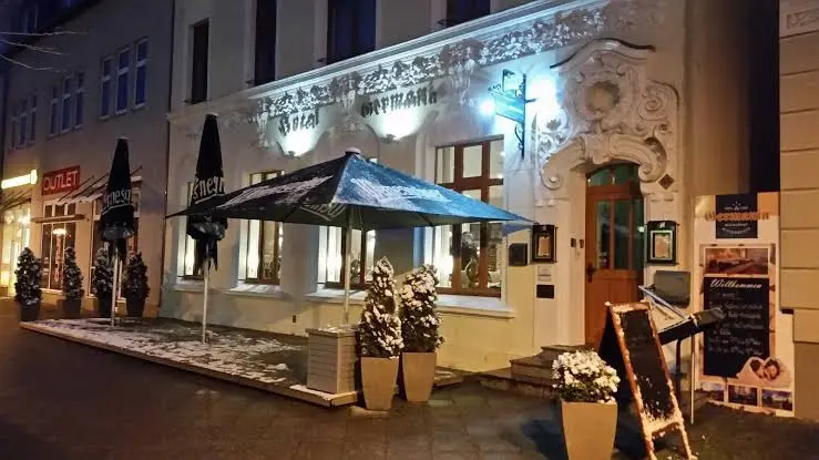 Hotel Germania, Inhaberin Ilka Schneider ristorante a Wittenberge
