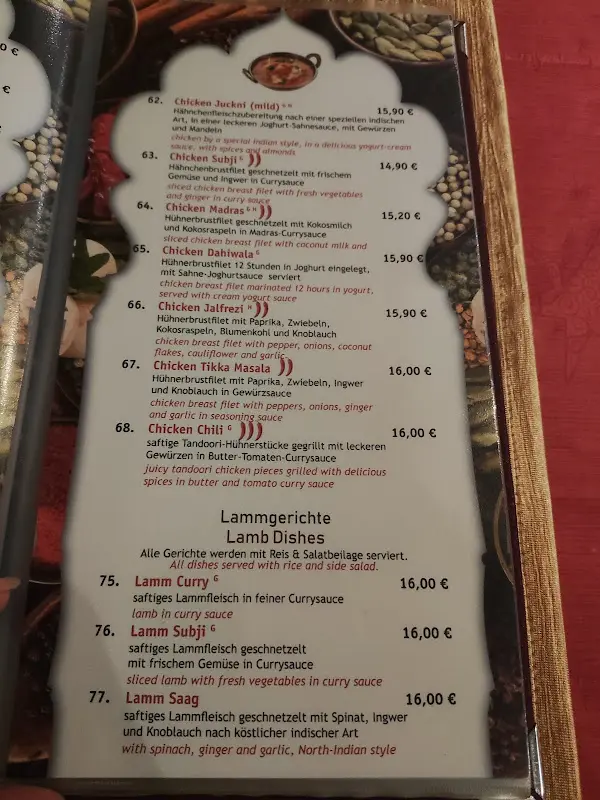 Menu_Indisches Restaurant Sagar_Zossen_image_1