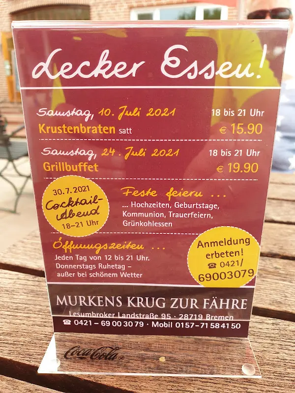 Menu_Murkens Krug zur Fähre_Bremen_immagine_1