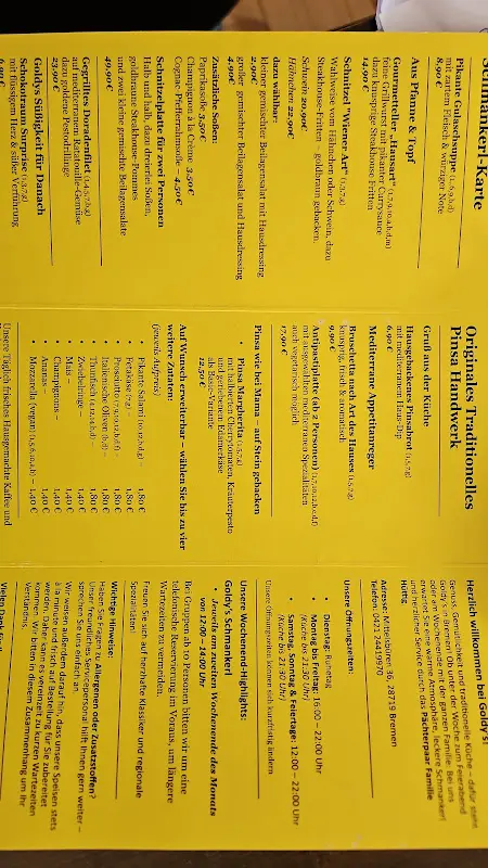 Menu_Goldy's Schmankerl Huus_Bremen_image_2