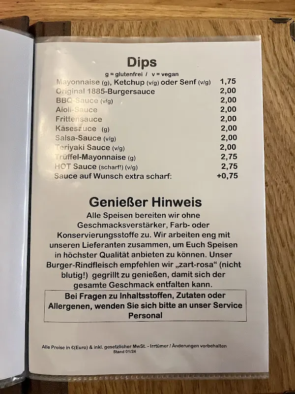 Menu_1885 Die Burger Bremen_Bremen_image_2