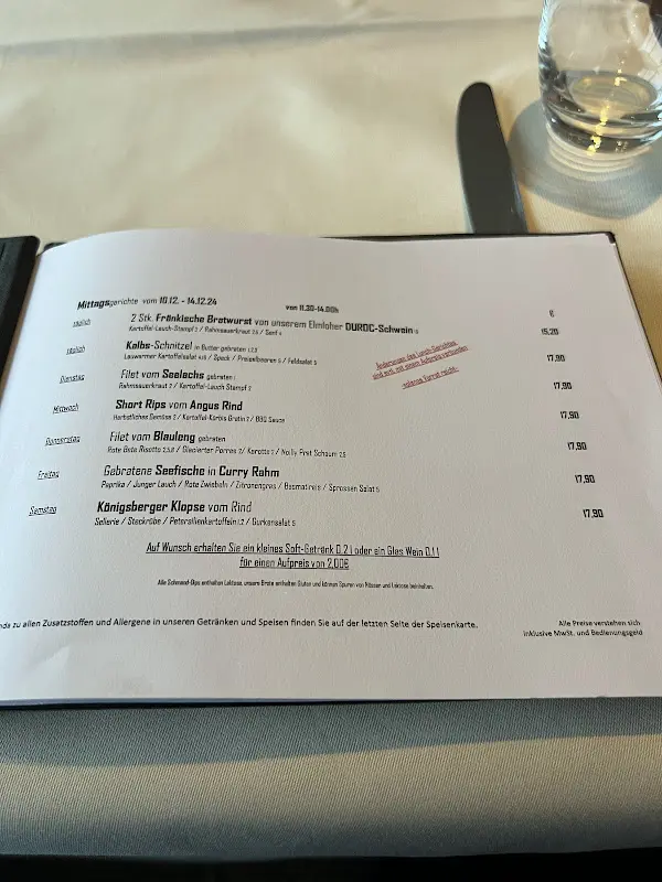 Menu_Restaurant PIER 6_Bremerhaven_image_2