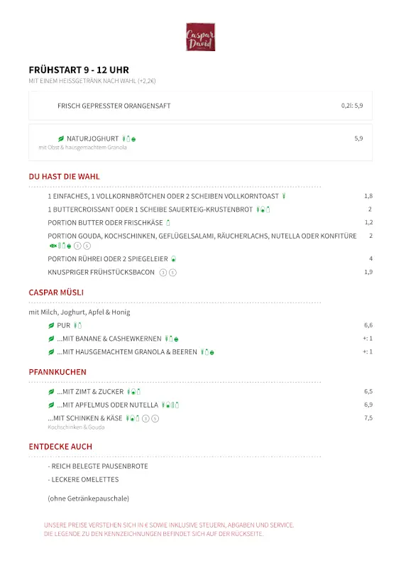 Menu_Caspar David & Co._Bremerhaven_image_1