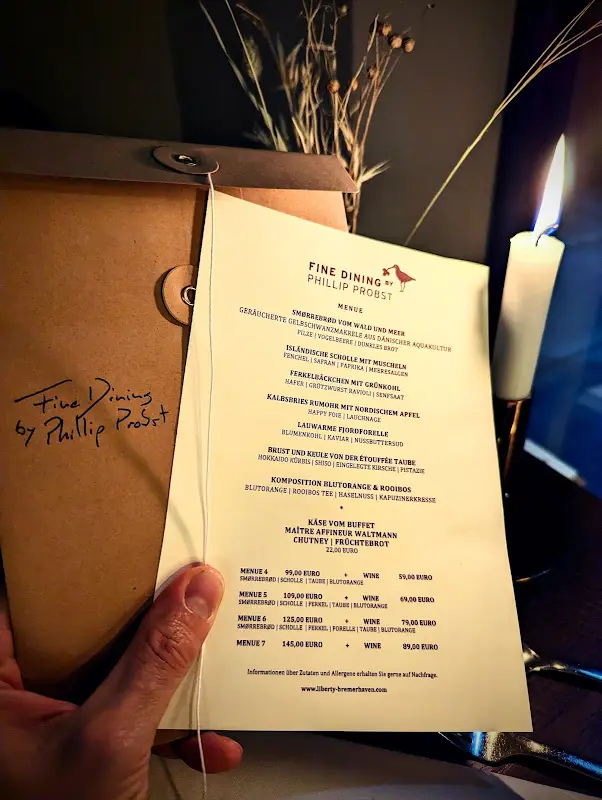 Menu_Fine Dining by Phillip Probst - Restaurant im THE LIBERTY_Bremerhaven_image_4