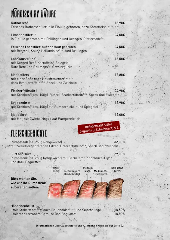 Menü_Lloyd's Restaurant_Bremerhaven_Bild_2