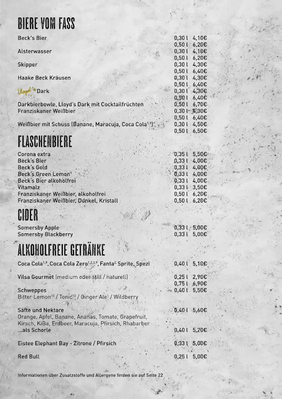 Menü_Lloyd's Restaurant_Bremerhaven_Bild_3