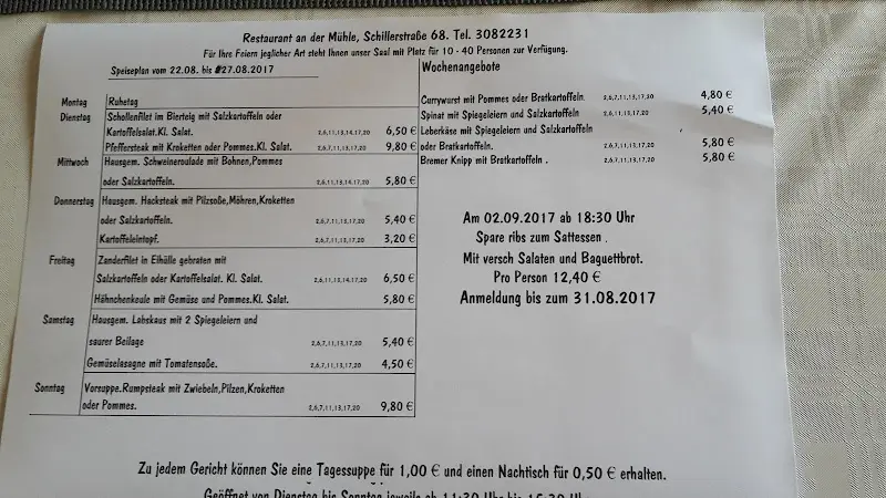 Menu_Restaurant an der Mühle_Bremerhaven_image_1