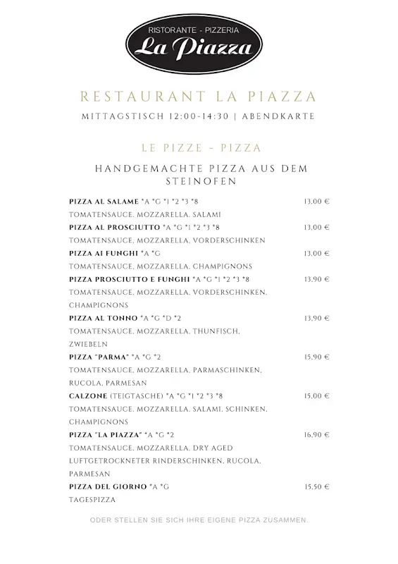Menu_La Piazza_Bremerhaven_image_2