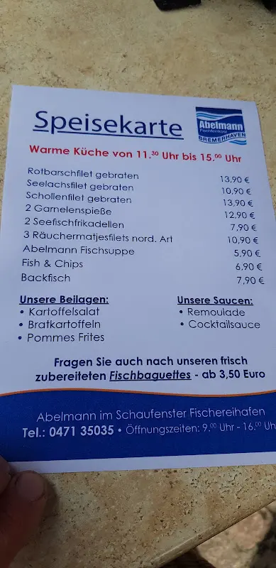 Menu_Schaufenster Fischereihafen Werbe & Veranstaltungs GmbH_Bremerhaven_image_1