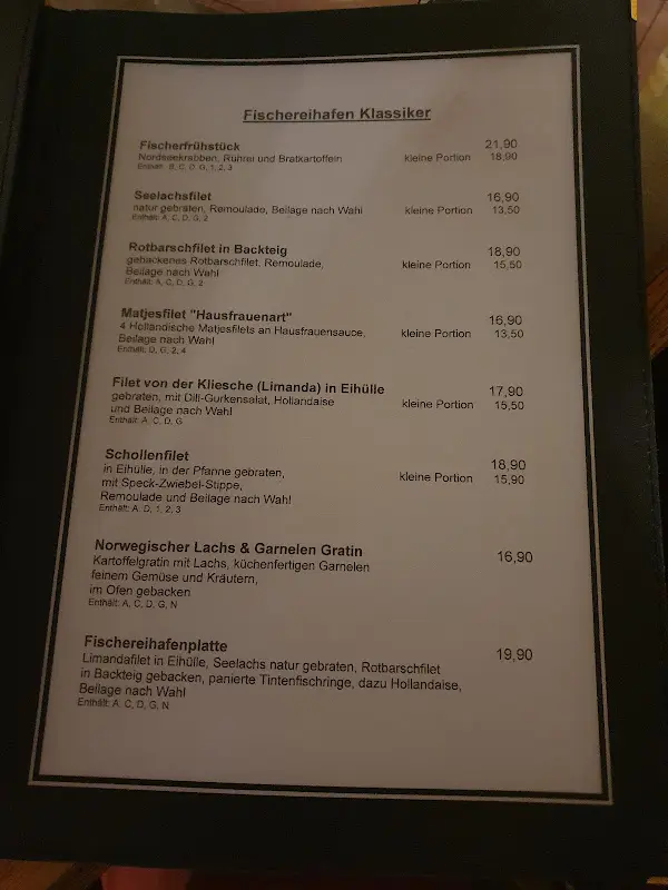 Menu_Fiedlers Restaurant. Fisch & Steak in Fiedlers Aalkate_Bremerhaven_image_2